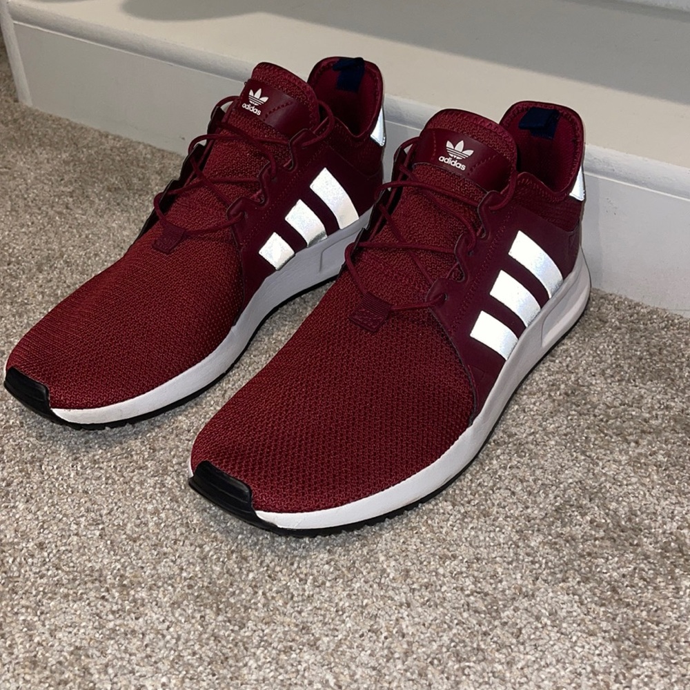 Maroon addidas size 12